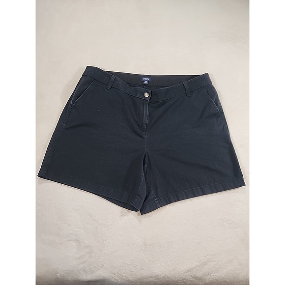 J. Crew Pants - Ladies J. Crew Re-Imaged Black Shorts Size‎ 16 w/6" Inseam